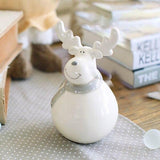 Ceramics Figurines Statue For Home Decor Accessories Smile Elk Sculpture Miniature Model Creative Crafts Present