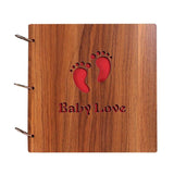 Creative Wooden 12 inch Handmade DIY Photo Album Ornaments Retro Baby Wedding Photo Album Home Decor Wood Crafts Birthday Gifts
