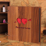 Creative Wooden 12 inch Handmade DIY Photo Album Ornaments Retro Baby Wedding Photo Album Home Decor Wood Crafts Birthday Gifts