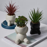 Desk Decoration Succulent Pots Flowerpots Miniature Model Home Decoration Ornaments Office Display Decoration Figurines