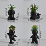 Desk Decoration Succulent Pots Flowerpots Miniature Model Home Decoration Ornaments Office Display Decoration Figurines