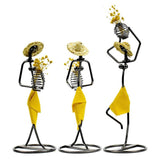 Handcrafts Iron Women Miniature Model Multifunction Flower Holder Sundries Storage Flowerpots Home Decoration Accessories Gifts