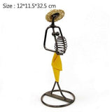 Handcrafts Iron Women Miniature Model Multifunction Flower Holder Sundries Storage Flowerpots Home Decoration Accessories Gifts