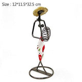 Handcrafts Iron Women Miniature Model Multifunction Flower Holder Sundries Storage Flowerpots Home Decoration Accessories Gifts