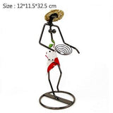 Handcrafts Iron Women Miniature Model Multifunction Flower Holder Sundries Storage Flowerpots Home Decoration Accessories Gifts