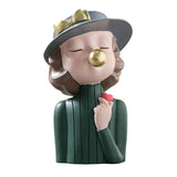 Creative Girl Figurines Sundries Storage Ornament Flower Arrangement Living Room Decoration Furnishings Bedside Decor Crafts