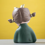 Creative Girl Figurines Sundries Storage Ornament Flower Arrangement Living Room Decoration Furnishings Bedside Decor Crafts