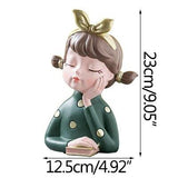 Creative Girl Figurines Sundries Storage Ornament Flower Arrangement Living Room Decoration Furnishings Bedside Decor Crafts