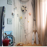 Mediterranean Ocean Style String Wall Hanging Fishing Net Home Decoration Figurines Subject Restaurant Decoration Accessories