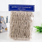 Mediterranean Ocean Style String Wall Hanging Fishing Net Home Decoration Figurines Subject Restaurant Decoration Accessories
