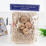 Mediterranean Ocean Style String Wall Hanging Fishing Net Home Decoration Figurines Subject Restaurant Decoration Accessories