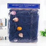 Mediterranean Ocean Style String Wall Hanging Fishing Net Home Decoration Figurines Subject Restaurant Decoration Accessories