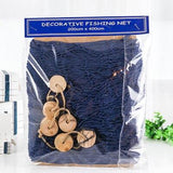 Mediterranean Ocean Style String Wall Hanging Fishing Net Home Decoration Figurines Subject Restaurant Decoration Accessories