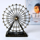 European Creative Metal Ferris Wheel Household Desktop Decoration Miniature Sculpture Metal Crafts Iron Art Retro D