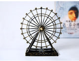 European Creative Metal Ferris Wheel Household Desktop Decoration Miniature Sculpture Metal Crafts Iron Art Retro D