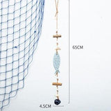 Handmade String Bell Pendant Home Decoration Figurines Wall Hanging Crafts Lucky Fish Handcrafts Miniature Model Wooden Gifts