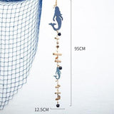 Handmade String Bell Pendant Home Decoration Figurines Wall Hanging Crafts Lucky Fish Handcrafts Miniature Model Wooden Gifts