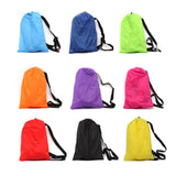 Lazy Bag Sleeping Fast Inflatable Hammock Camping Air Sofa Beach Bed Banana Lounge Lounger