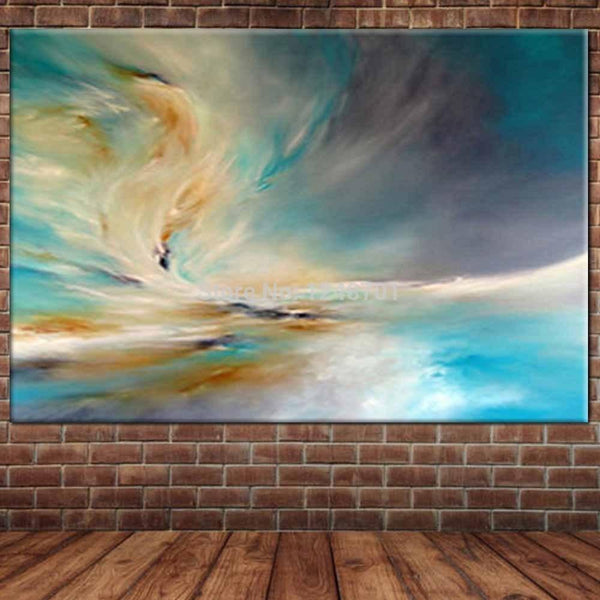 Large Hand Painted Abstract Wall Oil Painting On Canvas Picture (Hand Painted!)