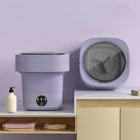 Mini máquina de lavar dobrável portátil, mini meias, roupa íntima, máquina de lavar, grande capacidade, 3 modelos com aparelhos secos giratórios