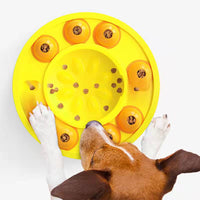 Hunde Kæledyr Puslespil Langsom foder Interaktiv Forøg hvalpe IQ Maddispenser Spis langsomt Skridsikre skål Kæledyrshunde Træningsspil