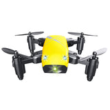 ማይክሮ ታጣፊ RC Drone 3D Bearing Steering Wheel የርቀት መቆጣጠሪያ ኳድኮፕተር አሻንጉሊቶች ከካሜራ WiFi APP መቆጣጠሪያ ሄሊኮፕተር ድሮን የልጆች ስጦታ