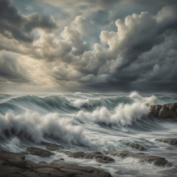 AI art new impressionism crashing waves 2