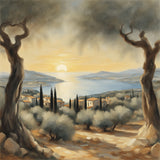 AI Art Neuer Impressionismus Ruhige mediterrane Landschaft 4