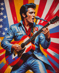 Sár-réaltaí AI Art Pop Art Elvis Presley 5