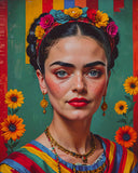 KI-Kunst Pop-Art-Superstars Frida Kahlo 2