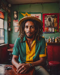 KI-Kunst Pop-Art-Superstars Reggae Bob Marley 9