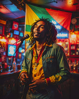 KI-Kunst Pop-Art-Superstars Reggae Bob Marley 10