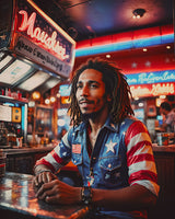 AI Art Pop Art Superstars Reggae Bob Marley 14