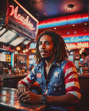 AI Art Pop Art Superstars Reggae Bob Marley 14