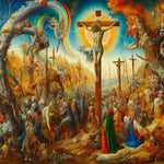 AI art Hieronymus Bosch inspired crucifixion
