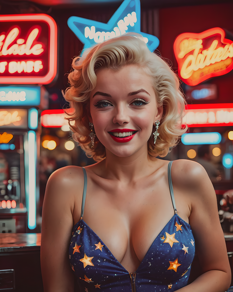 AI Art Pop Art Superstars Marilyn Monroe 11