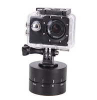 Gopro Camera SLR Fo සඳහා Lapse 360 ​​අංශක ස්වයංක්‍රීය කරකවන කැමරා ට්‍රයිපොඩ් හෙඩ් බේස් 360 කැරකෙන කාලසටහන සමඟ අනුකූල වේ