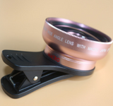 Telefonlinssats 0.45x Supervidvinkel & 12.5x Super Macro Lens HD Camera Lentes