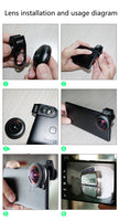 Mobiltelefonobjektiv avanceret mobiltelefonsæt Lens portrætobjektiv Mobiltelefon ekstern linse