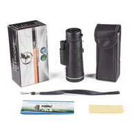 Compatible with Apple 40X Monocular Telescope Zoom Scope with Compass Phone Clip Tripod
