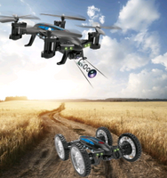 OTRC FY602 Air-Road RC dron avto 2 v 1 leteči avto 2.4G RC kvadrokopter dron 6-osni 4CH helikopter s HD kamero visoke hitrosti 4WD