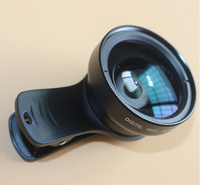 Telefonlinsesæt 0.45x Super vidvinkel & 12.5x Super Macro Lens HD Camera Lentes