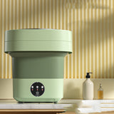 Mini Foldbar Vaskemaskine Bærbare Mini Sokker Undertøj Trusser Vaskemaskine Stor Kapacitet 3 Modeller Med Spinning Dry Gadgets