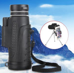 Compatible cum Apple High Quality 40X60 HD Zoom Telephoto Monocular Telescope Cum Clip + Tripode For Mobile Phone