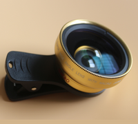 Puke Lens Kelepona 0.45x Super Wide Angle & 12.5x Super Macro Lens HD Camera Lentes