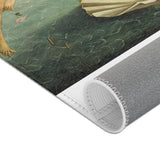 Renaissance Birth of Venus Area Rug — Classic Art Decorative Accent Rug