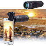Συμβατό με τηλεσκόπιο Apple 18X Zoom Mobile Phone Lens για iPhone Samsung Smartphones καθολικό κλιπ Τηλεφωνικός φακός κάμερας με τρίποδο