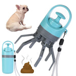 Tragbarer, leichter Kotschaufel für Hunde mit integriertem Kotbeutelspender, Acht-Klauen-Schaufel für Haustier-Toilettenpflücker, Haustierprodukte