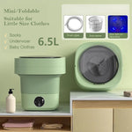 Mini Foldbar Vaskemaskine Bærbare Mini Sokker Undertøj Trusser Vaskemaskine Stor Kapacitet 3 Modeller Med Spinning Dry Gadgets