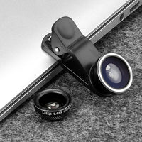Mini aparat z klipsem do obiektywu typu rybie oko do telefonu komórkowego